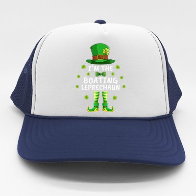 Family Matching I'm The Boating Leprechaun St Patrick's Day Gift Trucker Hat