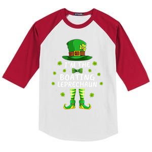 Family Matching I'm The Boating Leprechaun St Patrick's Day Gift Kids Colorblock Raglan Jersey