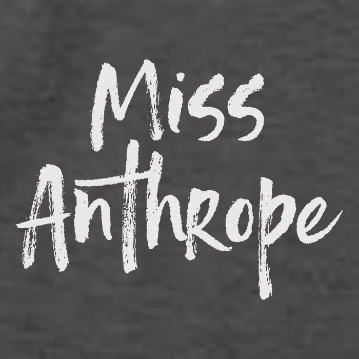 Funny Misanthrope Introvert Antisocial Design. Miss Anthrope Vector Backpack