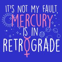 Funny Mercury In Retrograde Astrology Cute Gift Button