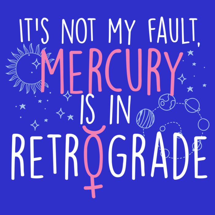 Funny Mercury In Retrograde Astrology Cute Gift Button
