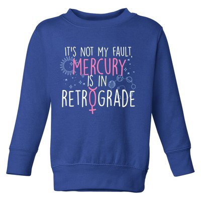 Funny Mercury In Retrograde Astrology Cute Gift Toddler Sweatshirt
