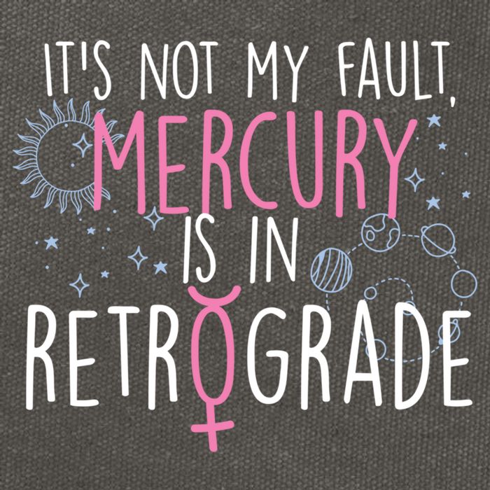 Funny Mercury In Retrograde Astrology Cute Gift Cotton Canvas Backpack