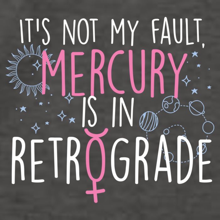 Funny Mercury In Retrograde Astrology Cute Gift Vector Backpack