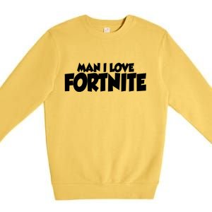 Funny Man I Love Fortnite Premium Crewneck Sweatshirt