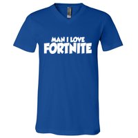 Funny Man I Love Fortnite V-Neck T-Shirt