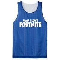 Funny Man I Love Fortnite Mesh Reversible Basketball Jersey Tank