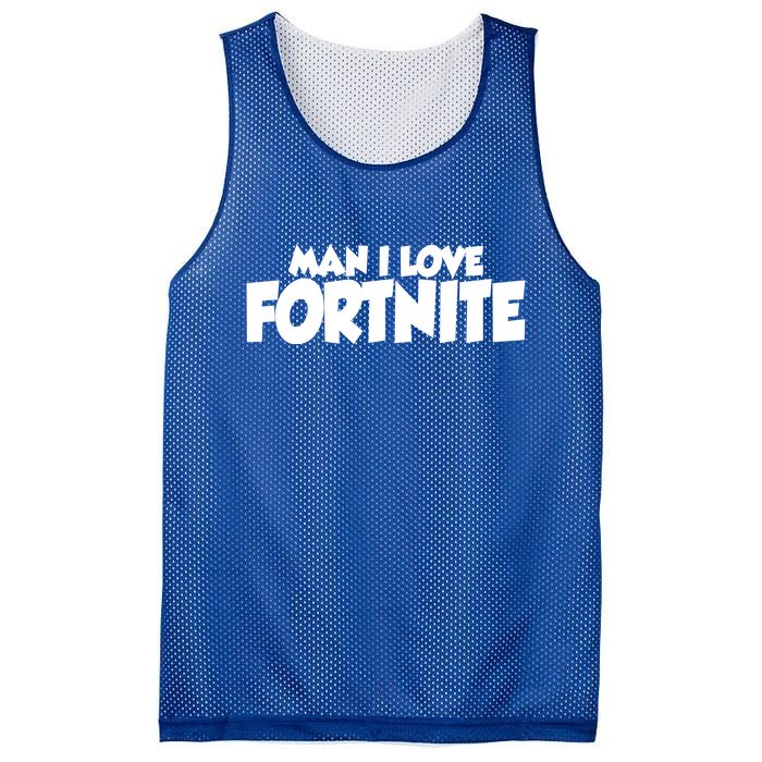 Funny Man I Love Fortnite Mesh Reversible Basketball Jersey Tank