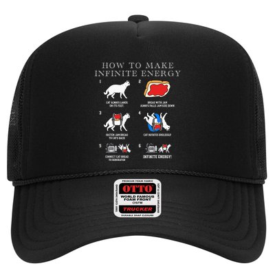 Funny Math Infinite Energy Cat And Mechanical Engineering Trucker Hat