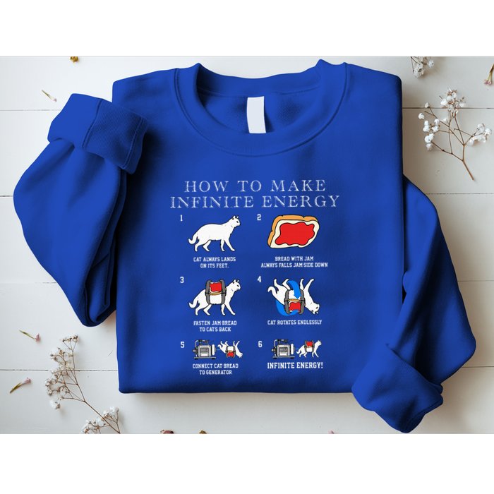 Funny Math Infinite Energy Cat And Mechanical Engineering Sweatshirt