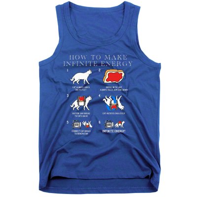 Funny Math Infinite Energy Cat And Mechanical Engineering Tank Top