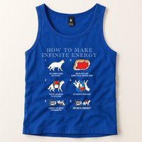 Funny Math Infinite Energy Cat And Mechanical Engineering Tank Top