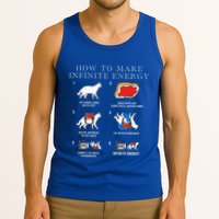 Funny Math Infinite Energy Cat And Mechanical Engineering Tank Top