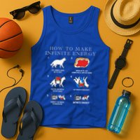 Funny Math Infinite Energy Cat And Mechanical Engineering Tank Top