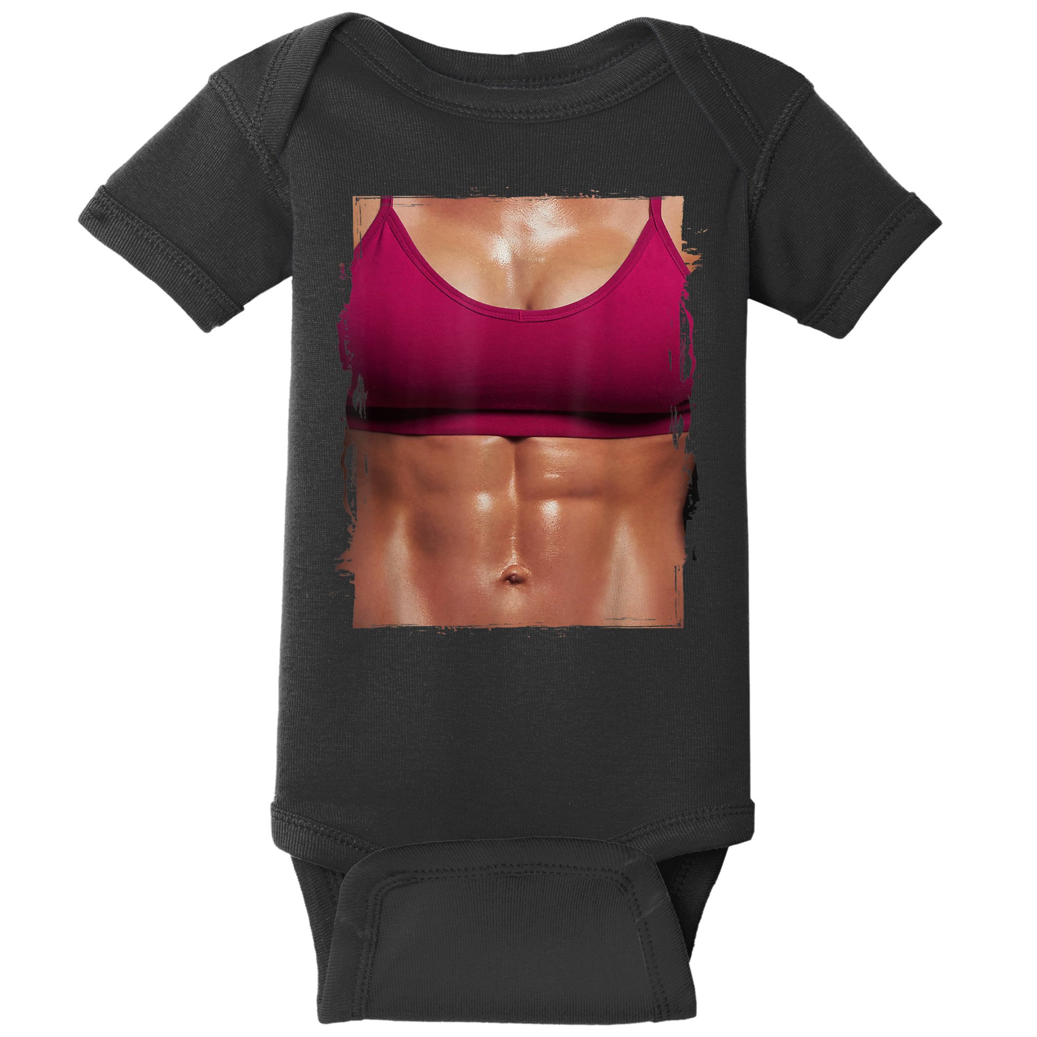 Fake Muscle I Woman Fitness Dream Woman Fitness Women Body Baby Bodysuit