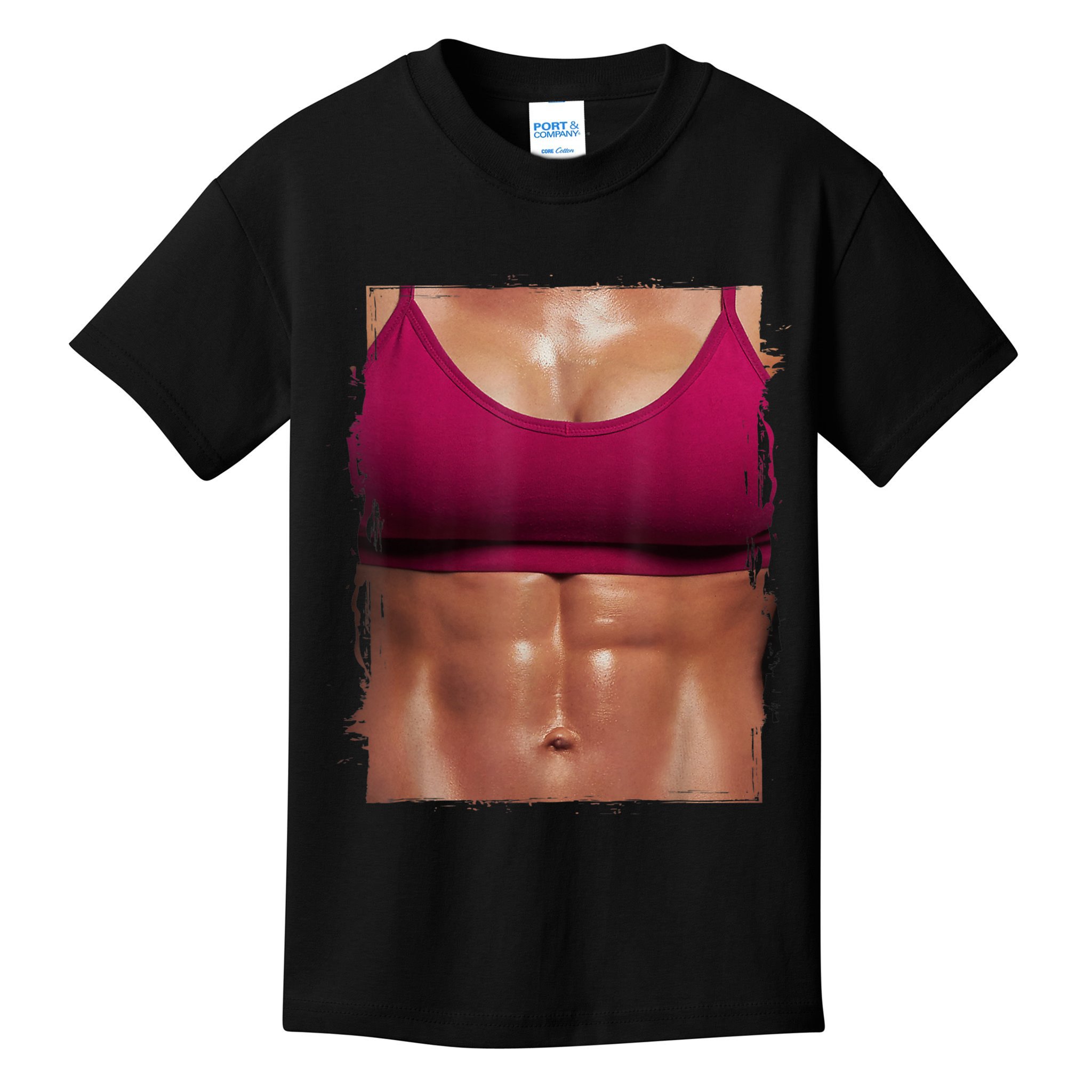 Fake Muscle I Woman Fitness Dream Woman Fitness Women Body Kids T-Shirt
