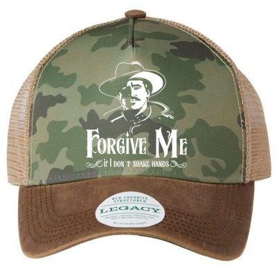 Forgive Me If I DonT Shake Hand Legacy Tie Dye Trucker Hat