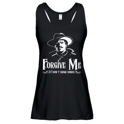 Forgive Me If I DonT Shake Hand Ladies Essential Flowy Tank