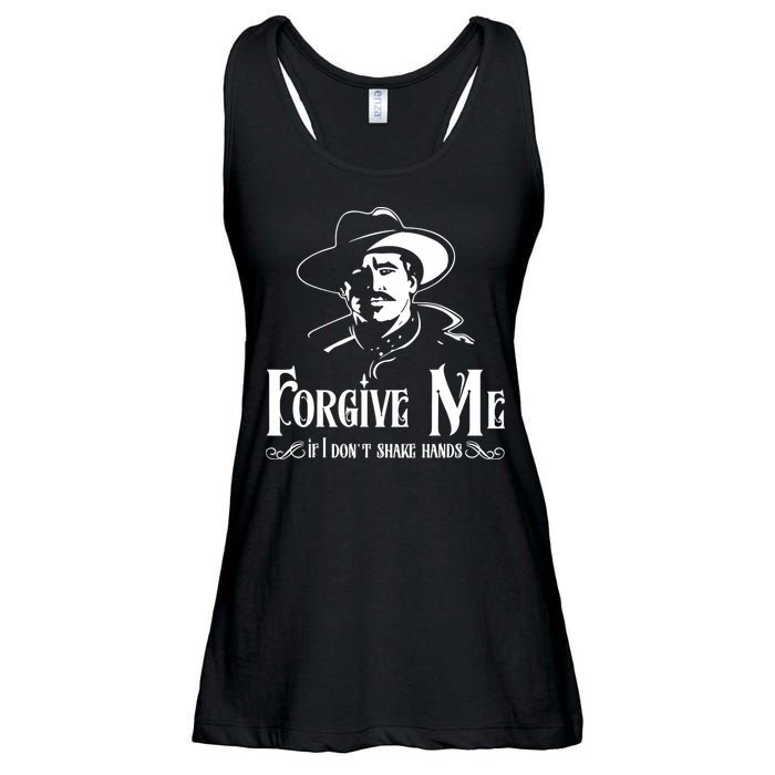 Forgive Me If I DonT Shake Hand Ladies Essential Flowy Tank
