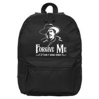 Forgive Me If I DonT Shake Hand 16 in Basic Backpack