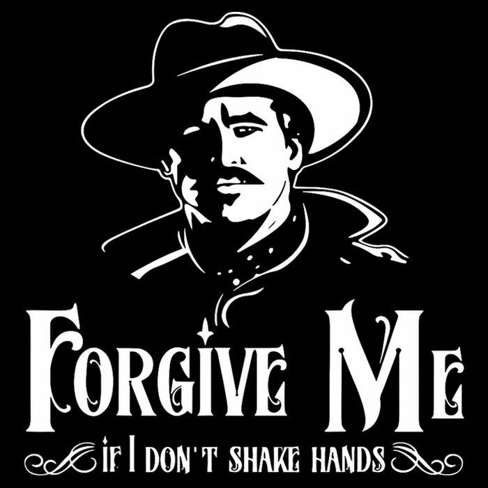 Forgive Me If I DonT Shake Hand 16 in Basic Backpack