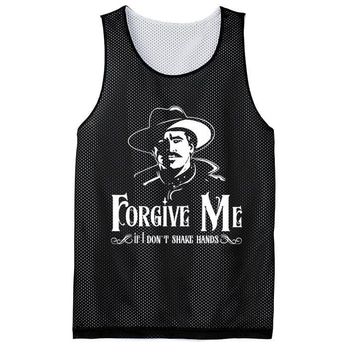 Forgive Me If I DonT Shake Hand Mesh Reversible Basketball Jersey Tank