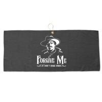 Forgive Me If I DonT Shake Hand Large Microfiber Waffle Golf Towel