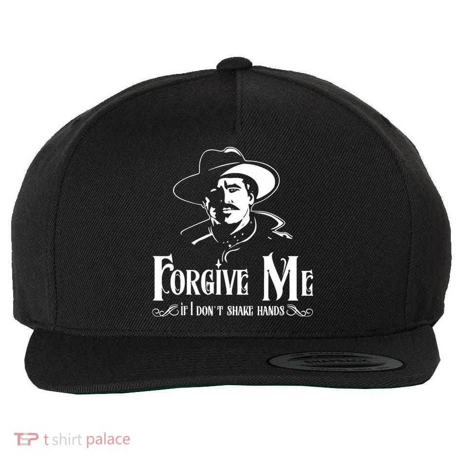 Forgive Me If I DonT Shake Hand Wool Snapback Cap