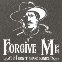 Forgive Me If I DonT Shake Hand Cotton Canvas Backpack