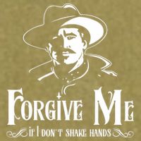 Forgive Me If I DonT Shake Hand Garment-Dyed Women's Muscle Tee