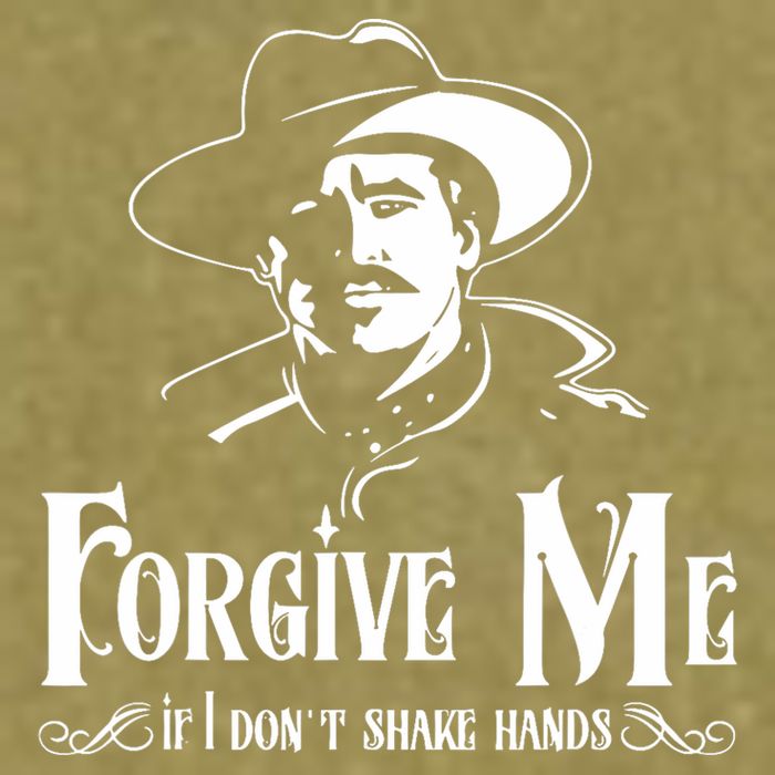 Forgive Me If I DonT Shake Hand Garment-Dyed Women's Muscle Tee