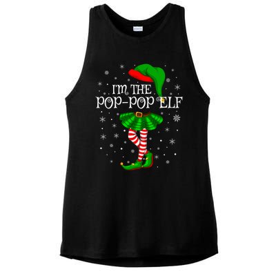 Family Matching IM The Poppop Elf Christmas Gift Ladies PosiCharge Tri-Blend Wicking Tank