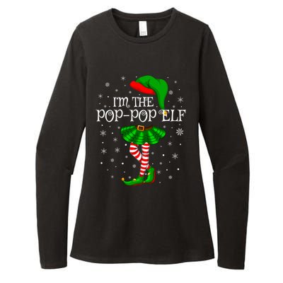 Family Matching IM The Poppop Elf Christmas Gift Womens CVC Long Sleeve Shirt