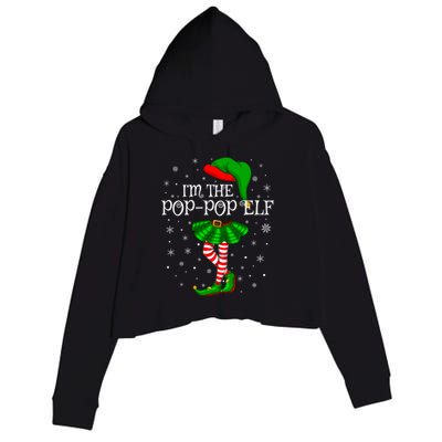 Family Matching IM The Poppop Elf Christmas Gift Crop Fleece Hoodie