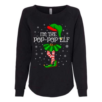 Family Matching IM The Poppop Elf Christmas Gift Womens California Wash Sweatshirt