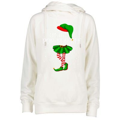 Family Matching IM The Poppop Elf Christmas Gift Womens Funnel Neck Pullover Hood