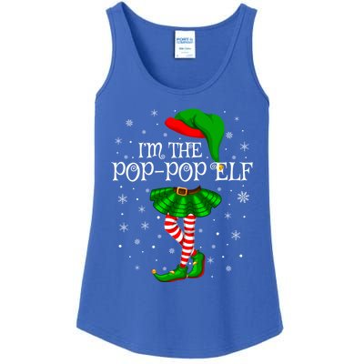 Family Matching IM The Poppop Elf Christmas Gift Ladies Essential Tank