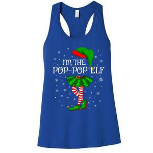 Family Matching IM The Poppop Elf Christmas Gift Women's Racerback Tank