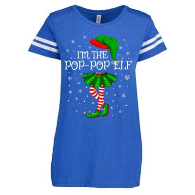 Family Matching IM The Poppop Elf Christmas Gift Enza Ladies Jersey Football T-Shirt