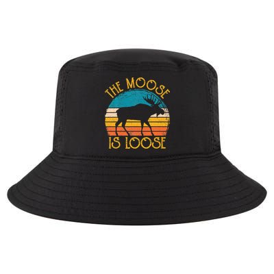 Funny Moose Is Loose Animal Apparel Cute Men Women Alaska Cool Comfort Performance Bucket Hat