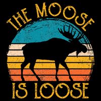 Funny Moose Is Loose Animal Apparel Cute Men Women Alaska 16 in Basic Backpack
