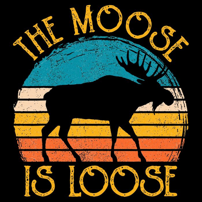 Funny Moose Is Loose Animal Apparel Cute Men Women Alaska 16 in Basic Backpack