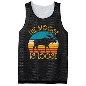 Funny Moose Is Loose Animal Apparel Cute Men Women Alaska Mesh Reversible Basketball Jersey Tank