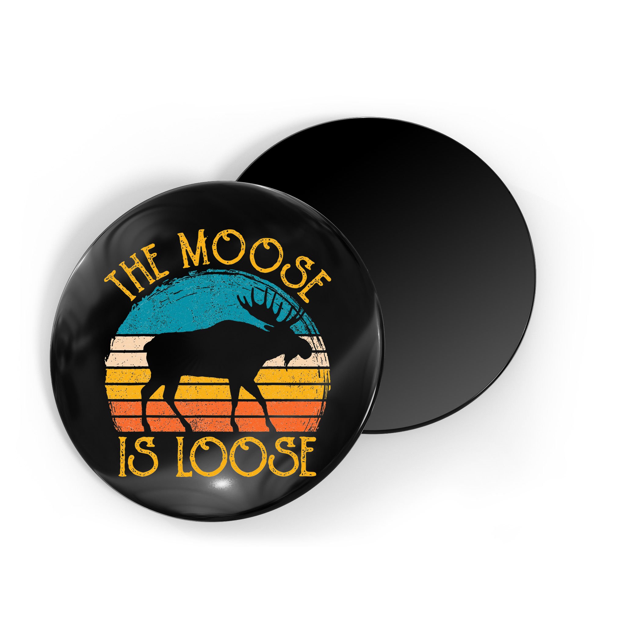 Funny Moose Is Loose Animal Apparel Cute Men Women Alaska Magnet