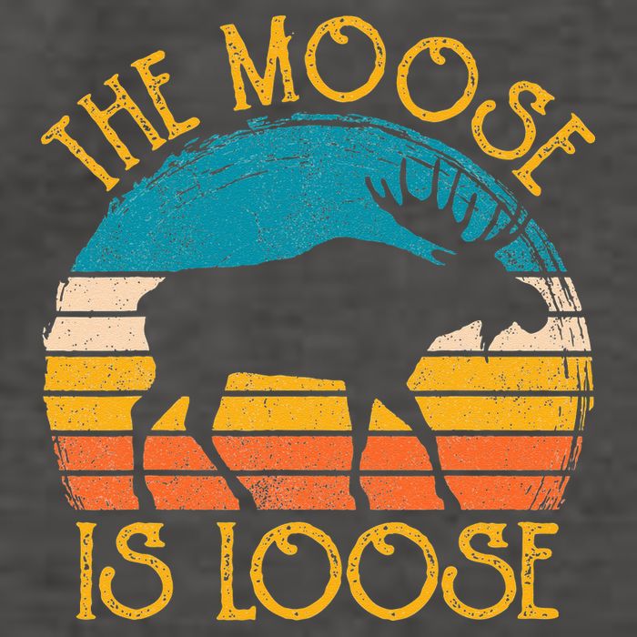 Funny Moose Is Loose Animal Apparel Cute Men Women Alaska Vector Backpack