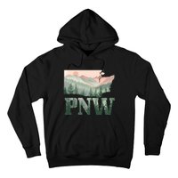 Funny Mountains Idaho Oregon Washington Gift Pnw Pacific Northwest Hoodie