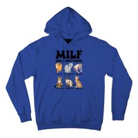 Funny Milf I Love Felines Cats Gift Hoodie