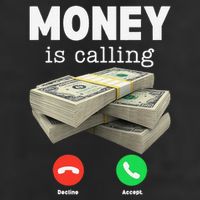 Funny Money Is Calling Dollar Cash Phone Screen 15oz Campfire Ceramic Mug