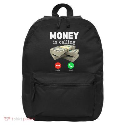 Funny Money Is Calling Dollar Cash Phone Screen 16 in Basic Backpack