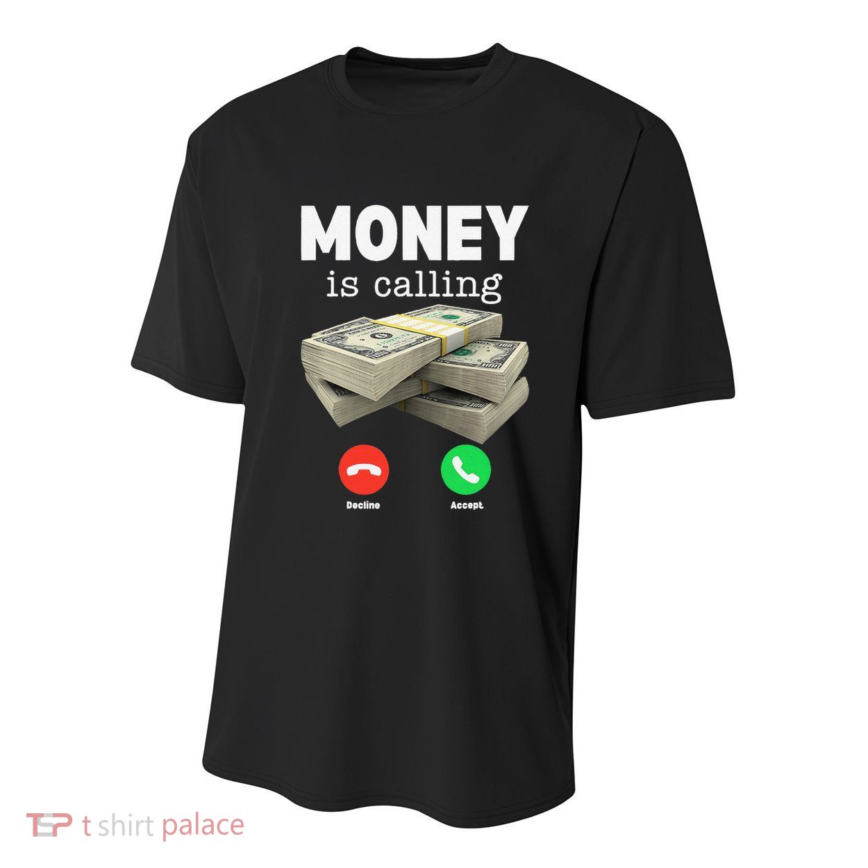 Funny Money Is Calling Dollar Cash Phone Screen Youth Performance Sprint T-Shirt